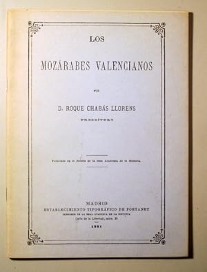 Seller image for LOS MOZRABES VALENCIANOS (Facsmil) - Valncia 1980 - Ilustrado for sale by Llibres del Mirall