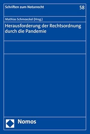 Seller image for Herausforderung Der Rechtsordnung Durch Die Pandemie -Language: german for sale by GreatBookPricesUK