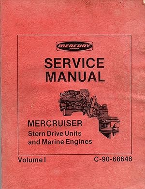 Mercruiser Stern Drive Units and Marine Engines Service Manual Volume 1 C-90-88648