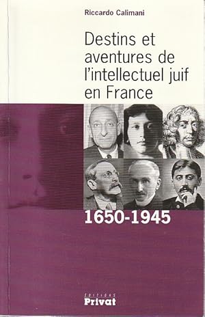 Imagen del vendedor de Destins et aventures de l'intellectuel juif en France, 1650-1945, a la venta por L'Odeur du Book