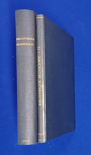 Image du vendeur pour Bibliothque Silvain S. Brunschwig, XVe & XVIe sicles. Incunables et seizime sicle. [with] Deuxieme Partie. Livres d'emblemes Dix-Septieme au Vingtieme Siecle; Livres de L'epoque 1900. [ 2 vols, Nicolas Rauch, S.A., auction catalogue, sale dates: 28-30 Mai, and 21-22 Novembre, 1955.] mis en vente par Wykeham Books