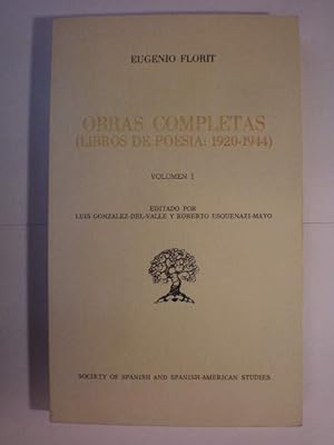 Imagen del vendedor de Obras Completas. Libros de poesa: 1920-1944. Volumen I a la venta por Librera Antonio Azorn