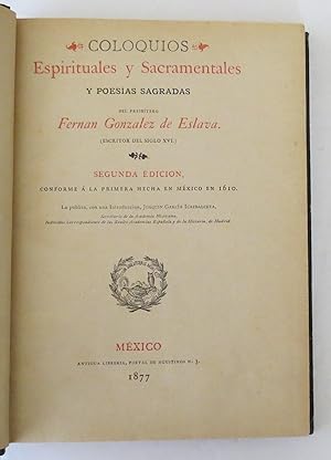 Coloquios Espirituales y Sacramentales y Poesías Sagradas