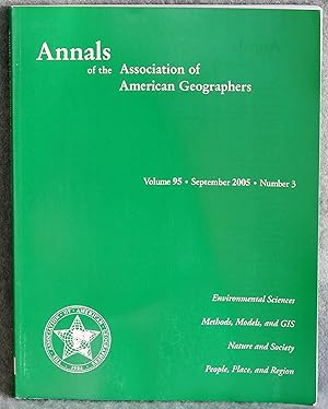 Immagine del venditore per Annals of the Association of American Geographers Volume 95 Number 3 September 2005 venduto da Argyl Houser, Bookseller