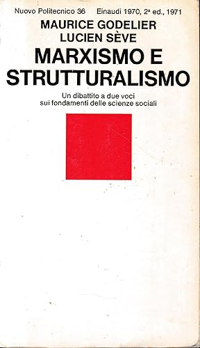 Immagine del venditore per Marxismo e strutturalismo venduto da librisaggi