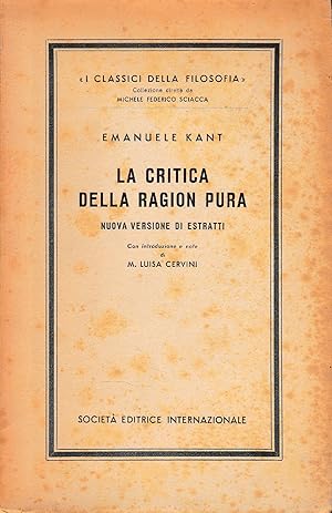 La critica della ragion pura