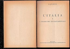 Seller image for L'Italia e i problemi internazionali for sale by librisaggi