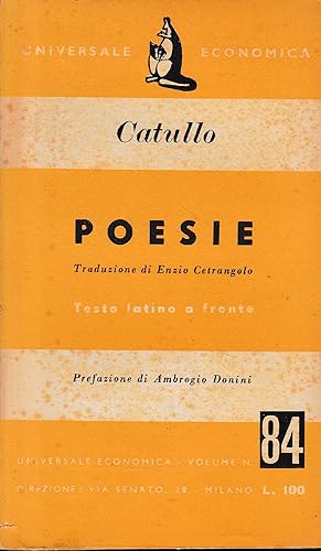 Poesie. Testo Greco a fronte