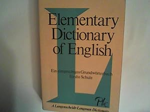 Bild des Verkufers fr Elementary Dictionary of English. A Langenscheidt-Longman Dictionary zum Verkauf von ANTIQUARIAT FRDEBUCH Inh.Michael Simon