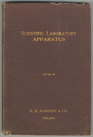 Seller image for [Trade Catalog]: Scientific Laboratory Apparatus. Price List No. 20 for sale by Between the Covers-Rare Books, Inc. ABAA