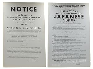 [Japanese Internment Posters] Instructions to Persons of Japanese Ancestry Living in the Followin...