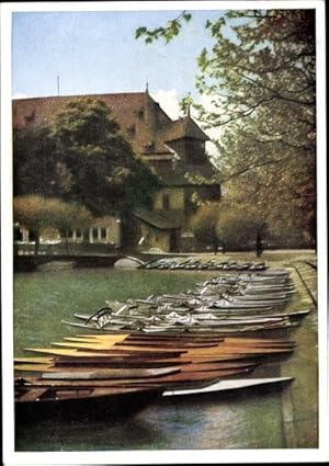 Bild des Verkufers fr Ansichtskarte / Postkarte Konstanz am Bodensee, Gondelhafen mit Konzil zum Verkauf von akpool GmbH