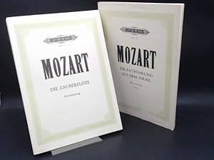 Mozart: 2 Notenbücher: 1) Die Zauberflöte. Oper in zwei Aufzügen. Nach dem Autograph herausgegebe...