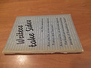 Immagine del venditore per Writers Take Sides Letters About The War In Spain From 418 American Authors venduto da Arroyo Seco Books, Pasadena, Member IOBA