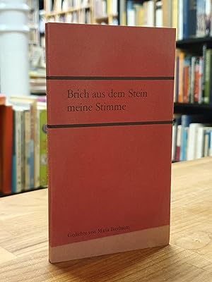 Imagen del vendedor de Brich aus dem Stein meine Stimme - Gedichte (signiert), a la venta por Antiquariat Orban & Streu GbR