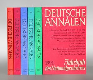Deutsche Annalen. Jahrbuch des Nationalgeschehens. 6 Bde. 1983-1987 und 1991.
