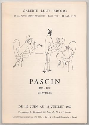 Image du vendeur pour Pascin 1885 - 1930 Gravures mis en vente par Jeff Hirsch Books, ABAA