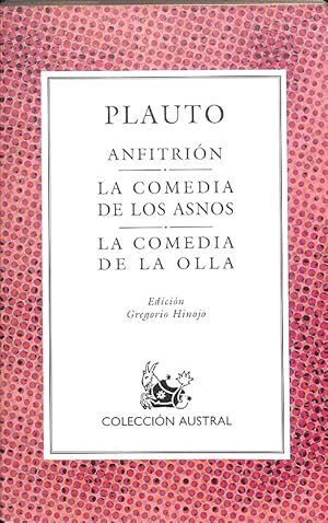 Imagen del vendedor de ANFITRIN / LA COMEDIA DE LOS ASNOS / LA COMEDIA DE LA OLLA. a la venta por Librera Smile Books