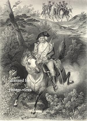 Imagen del vendedor de PUTNAM'S ESCAPE AT HORSE NECK,antique historical print a la venta por Artisans-lane Maps & Prints