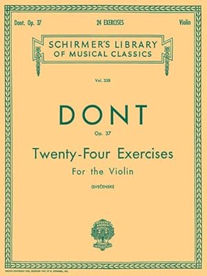 Immagine del venditore per Twenty-Four Exercises for the Violin : Op. 37 venduto da GreatBookPrices