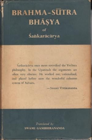 BRAHMA SUTRA BHASYA OF SRI SANKARACARYA