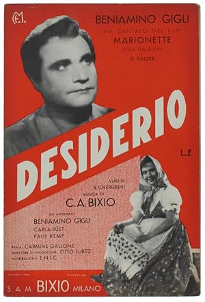 DESIDERIO. Valzer (dal film "Marionette" con Beniamino Gigli):