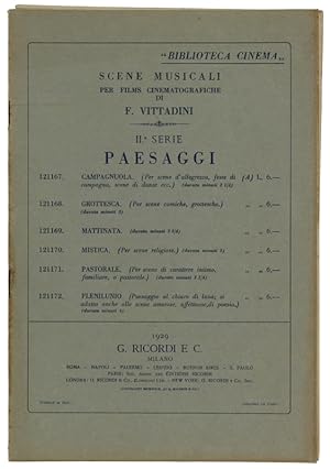 PAESAGGI - GROTTESCA (Per scene comiche, grottesche). Per orchestra con Pianoforte Conduttore.: