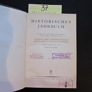 Bild des Verkufers fr Historisches Jahrbuch - 56. Band (Im Auftrag der Grres-Gesellschaft herausgegeben) zum Verkauf von Bookstore-Online