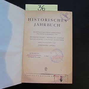 Bild des Verkufers fr Historisches Jahrbuch - 57. Band (Im Auftrag der Grres-Gesellschaft herausgegeben) zum Verkauf von Bookstore-Online