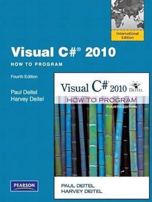 Seller image for Visual C# 2010 How to Program: International Edition for sale by WeBuyBooks