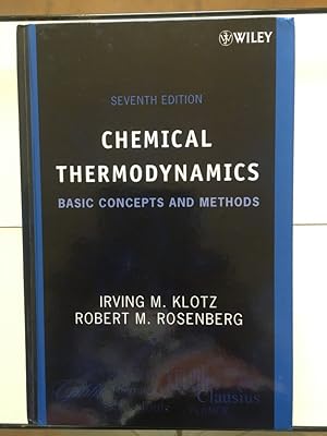 Immagine del venditore per Chemical Thermodynamics: Basic Concepts and Methods venduto da Libreria Anticuaria Camino de Santiago