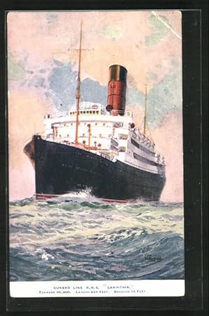 Bild des Verkufers fr Ansichtskarte RMS Cunard Line Carinthia zum Verkauf von Bartko-Reher