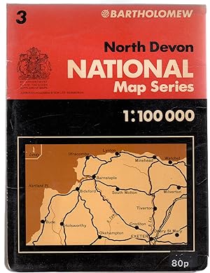 Bartholomew National Map Series : Sheet 3 North Devon 1:100000
