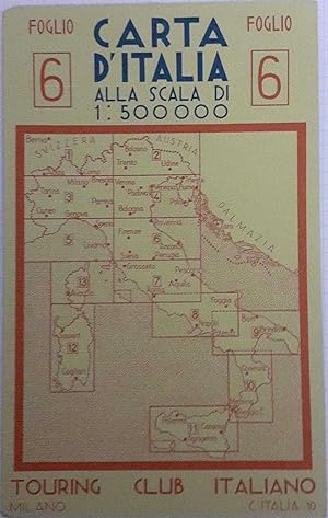 Carta d'Italia alla scala di 1:500000, foglio n.6