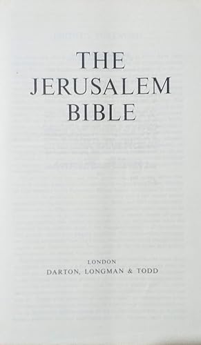 the new jerusalem bible