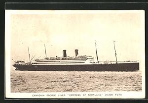 Bild des Verkufers fr Ansichtskarte Passagierschiff Empress of Scotland, Canadian Pacific Lin zum Verkauf von Bartko-Reher