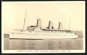 Bild des Verkufers fr Ansichtskarte Passagierschiff Empress of Britain, Canadian Pacific Liner zum Verkauf von Bartko-Reher