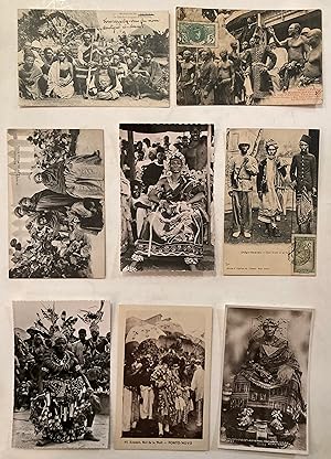 Seller image for Eight B&W early C20th postcards (c1920-1950) of African chiefs : DIEGO-SURAEZ, LE CHEF BARA, ZOUNON ROI DE LA NUIT, MWEKA NOTABEL, LE ROI DU DAHOMEY, LE ROI MAURES TRARZA SENEGAL, OTUMFUO OSEI AGYMAN PREMPHE, PRINCE ADINGRA DE BONDOUKOU for sale by Joseph Burridge Books