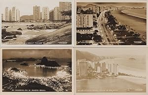 Brasil Brazil Vicente Noturna Da Praia 4x Aerial Old Photo Postcard s