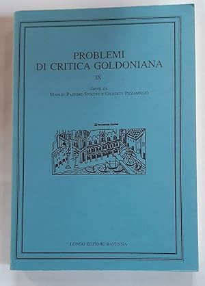 Immagine del venditore per Problemi di critica goldoniana. Vol IX venduto da librisaggi