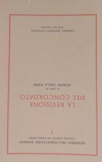 Seller image for La revisione del Concordato for sale by librisaggi