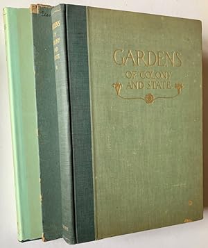 Imagen del vendedor de Gardens of Colony and State: Gardens and Gardeners of the American Colonies and of the Republic Before 1840 (Complete in 2 Volumes, the 2nd in Dustjacket and Slipcase ) a la venta por APPLEDORE BOOKS, ABAA