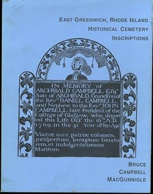 Image du vendeur pour East Greenwich, Rhode Island Historical Cemetery Inscriptions mis en vente par Lavendier Books