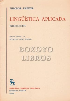 Imagen del vendedor de Lingstica aplicada. Versin espaola de Francisco Meno Blanco a la venta por Boxoyo Libros S.L.