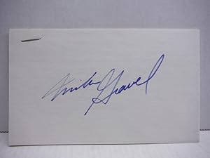 MIKE GRAVEL - SENATOR AUTOGRAPH