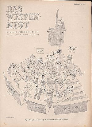 Das Wespennest. Satirische Wochenzeitschrift. Nr. 21 August 1947