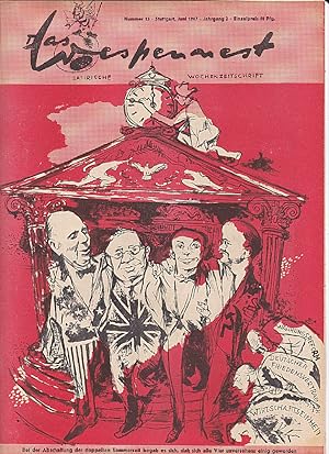 Das Wespennest. Satirische Wochenzeitschrift. Nr. 15 Juni 1947