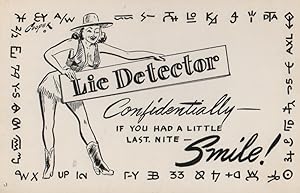 Image du vendeur pour wink wink nudge nudge postcard: If You Had a Little Last Night mis en vente par Mobyville