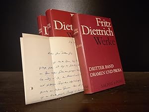 Fritz Diettrich Werke. Band 1 bis 3 komplett. [Band 3 herausgegeben von Wilfried Brennecke]. Band...