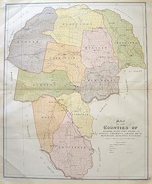 Map of the Counties of Benarba, Stapylton, Courallie, Burnett, Arrawatta, Jamison, White, Murchis...